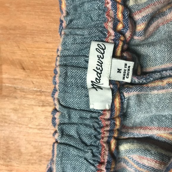 Madewell Huston Pants K9966 Wide Crop linen F3-5 - Picture 5 of 10